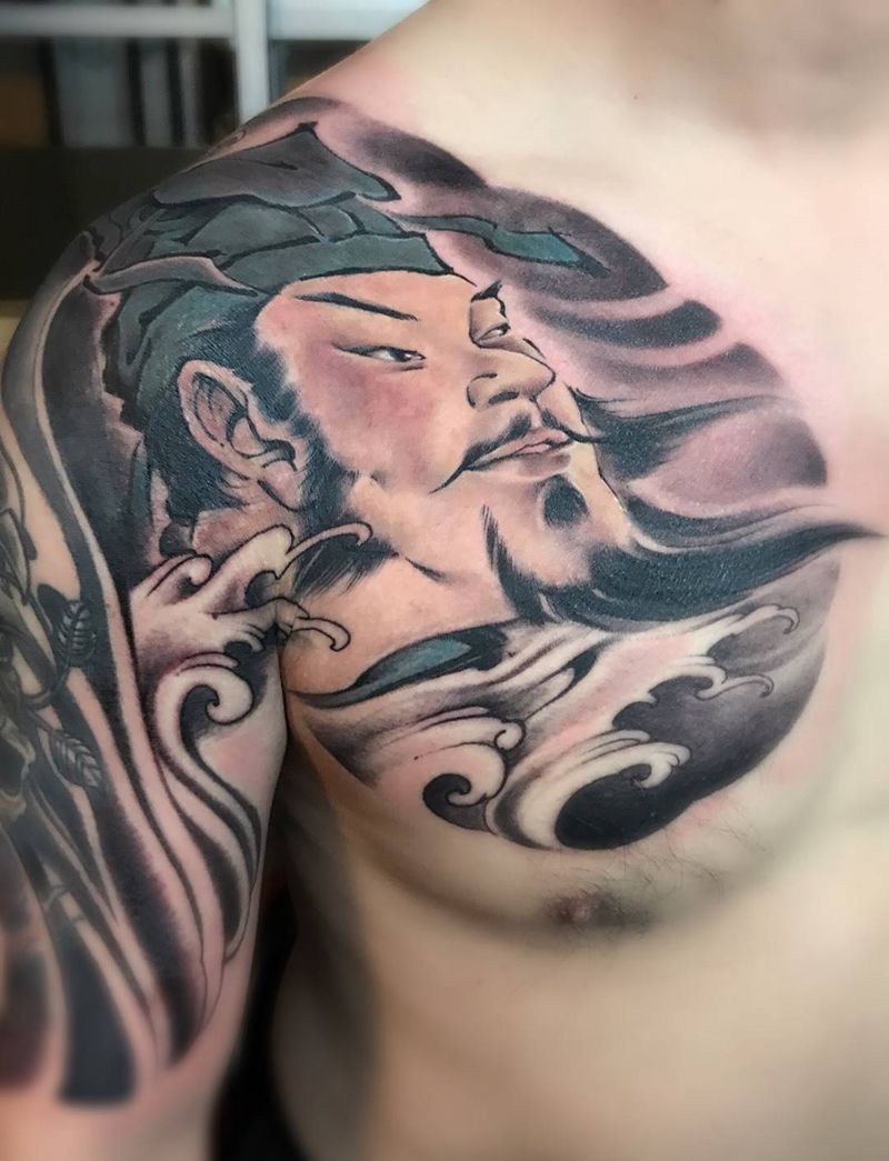 诸葛孔名纹身图片