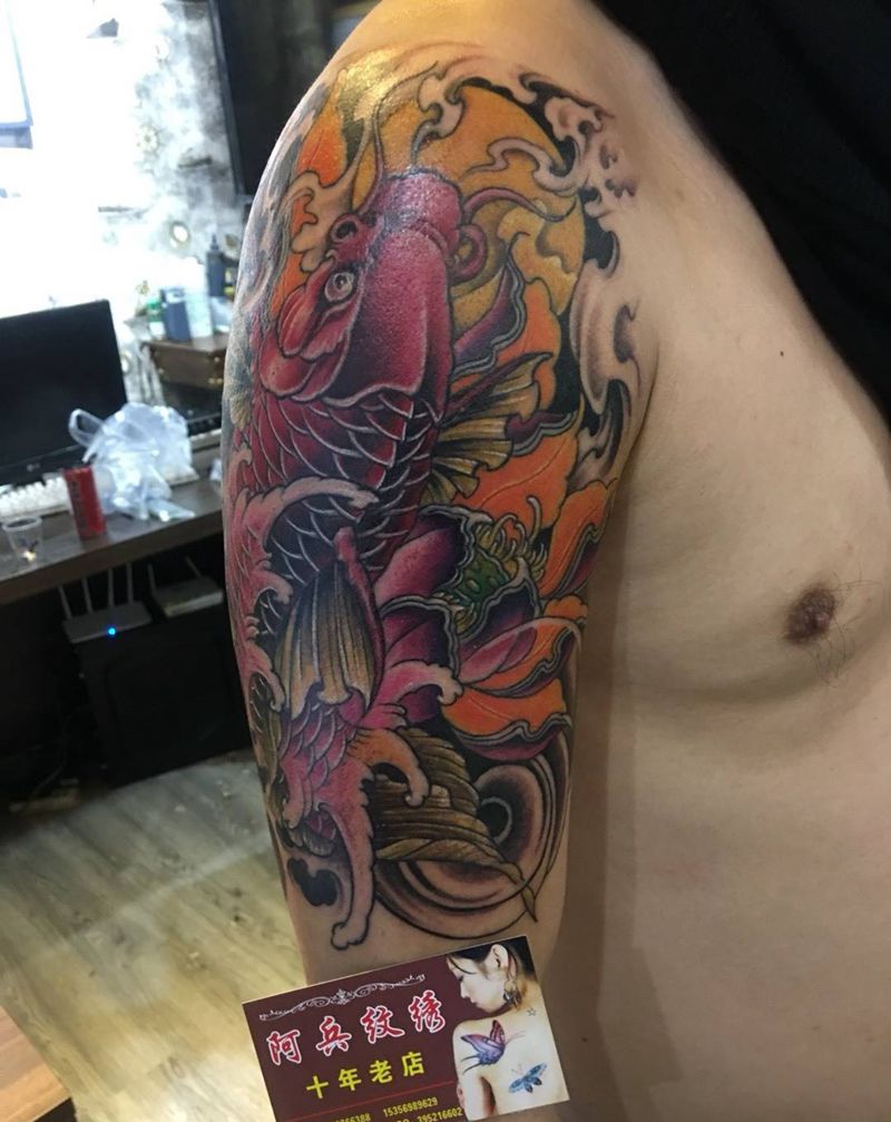 鲤鱼纹身图片