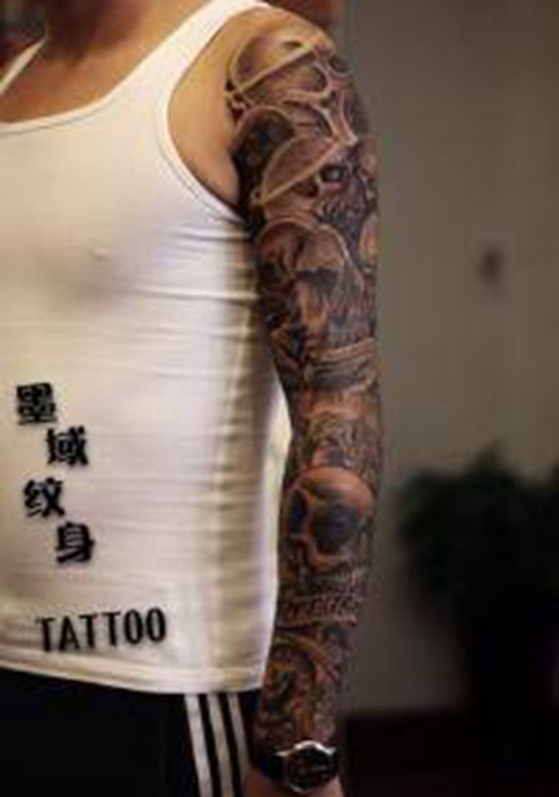 花臂纹身图片_手臂纹身图案