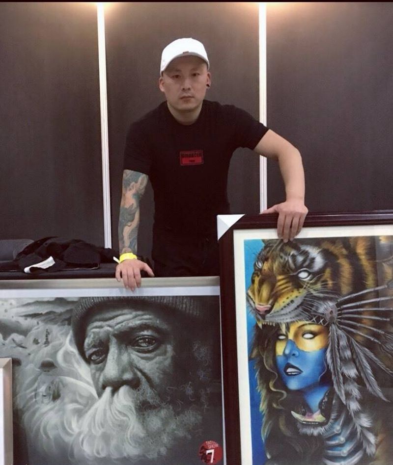 受邀杭州国际纹身展纹身图片