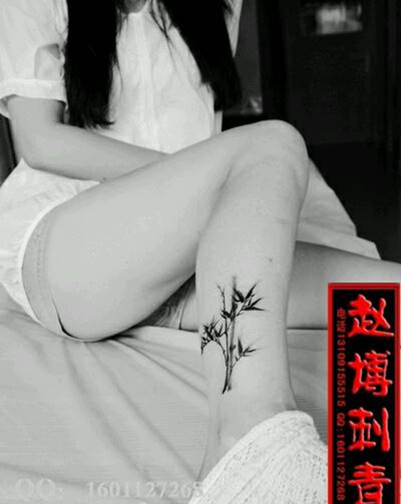 水墨竹子纹身纹身图片