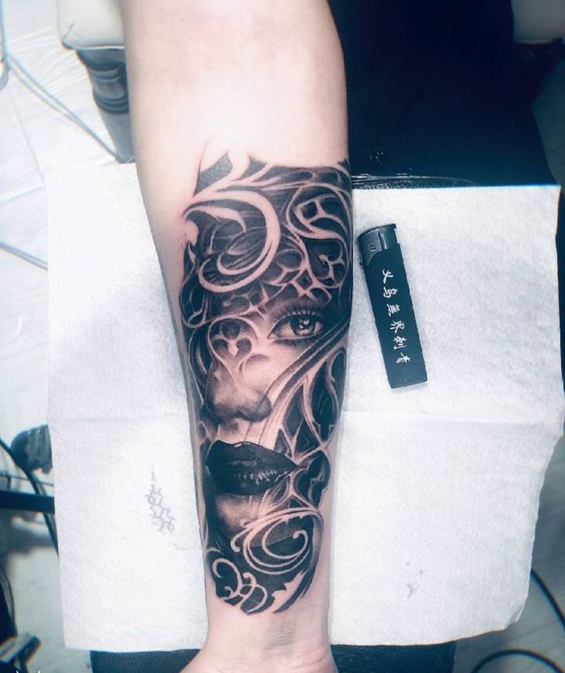 欧美写实纹身图片