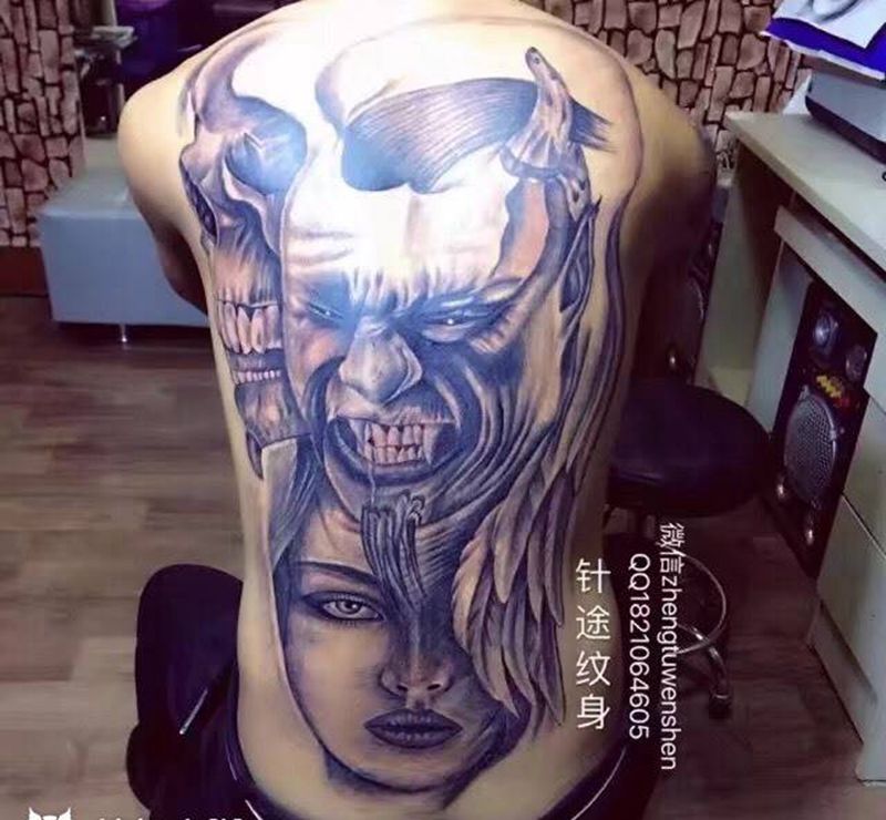 人鬼纹身图片