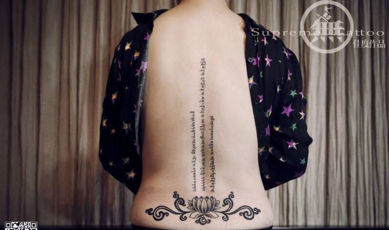 驻店师傅作品纹身图片_成品背部肩部传统宗教写实纹身图案