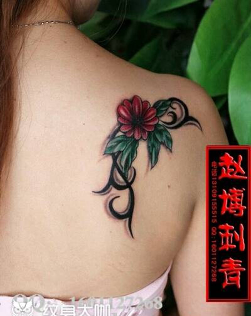 花朵图腾纹身纹身图片