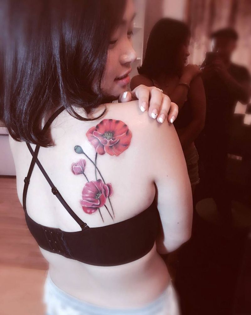 罂粟花纹身纹身图片