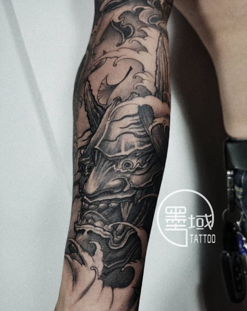 般若纹身图片_手部纹身图案