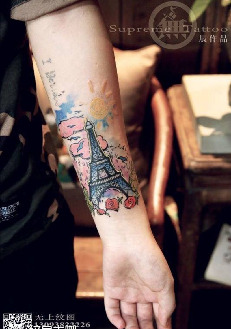 驻店师作品纹身图片_成品手部脚部清新纹身图案