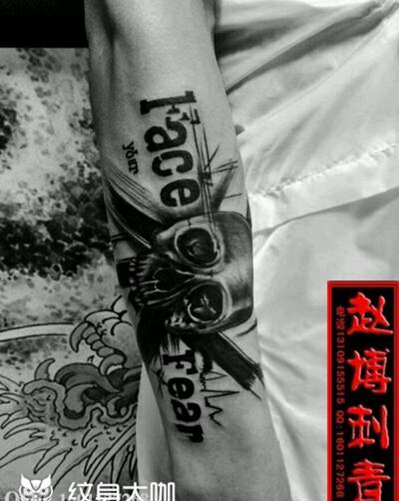 欧美花臂纹身纹身图片_手臂欧美原创成品纹身图案