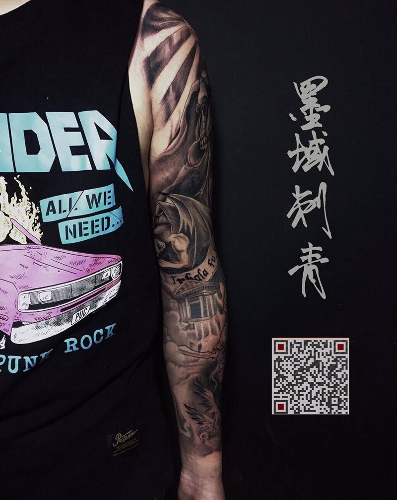 斯巴达勇士纹身图片