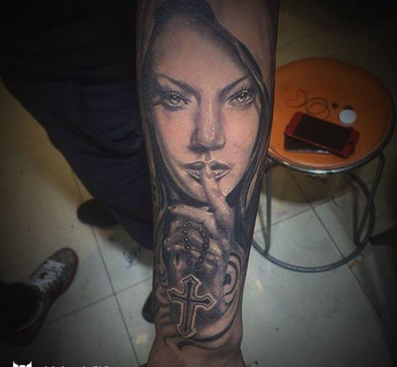 欧美大姑娘纹身图片