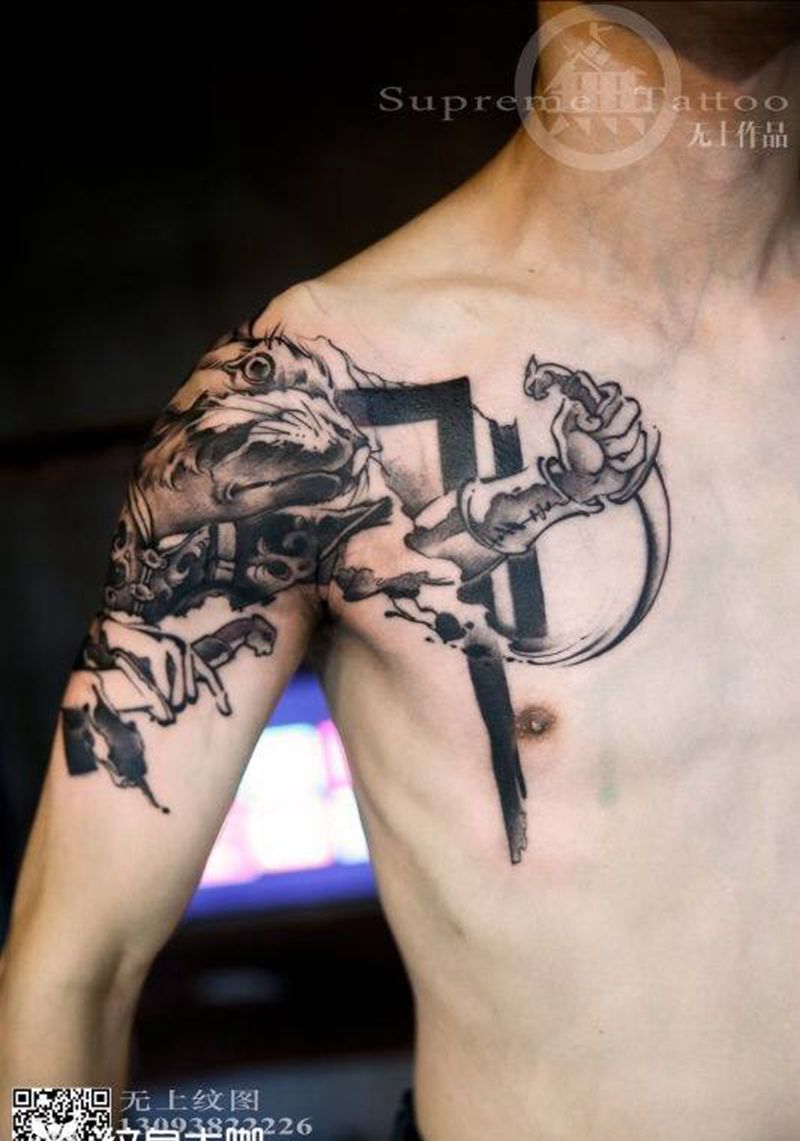 属相兔纹身图片