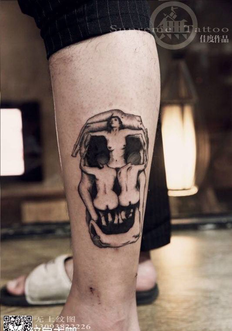 小图欣赏纹身图片_成品腿部手臂欧美纹身图案