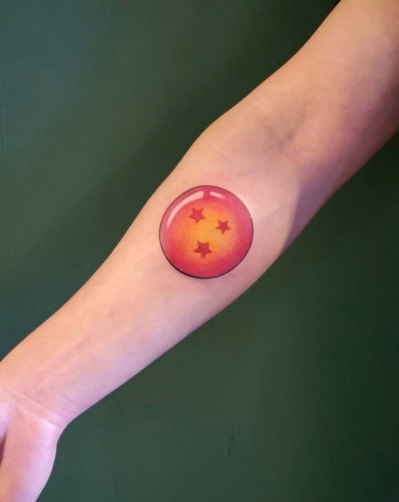 七龙珠纹身图片_手臂New School纹身图案