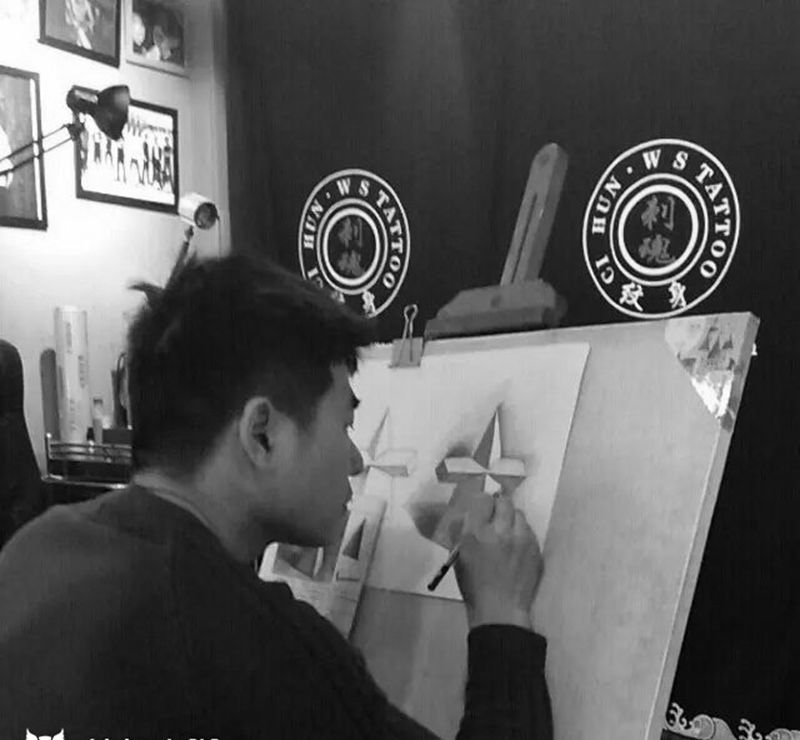 刺魂纹身学员纹身图片