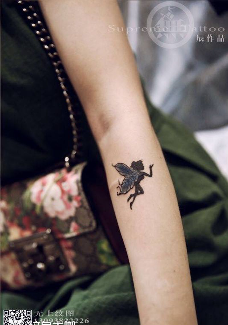 小纹身纹身图片_成品手臂脚部胸部清新字符鬼神纹身图案