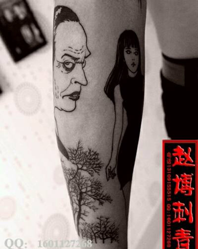 巫婆少女纹身纹身图片