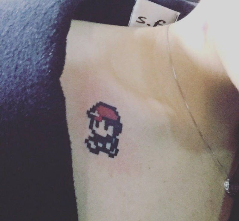 蘑菇 和小马力纹身图片