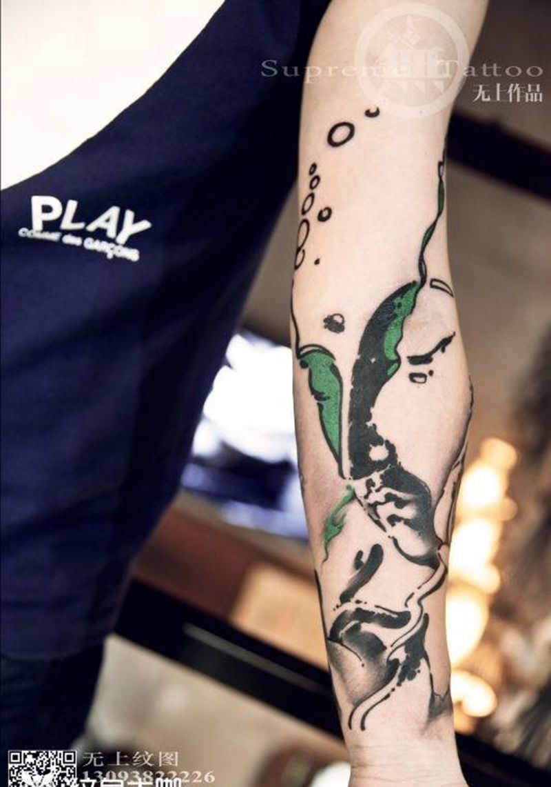 印象佛纹身图片_成品手臂传统宗教原创纹身图案