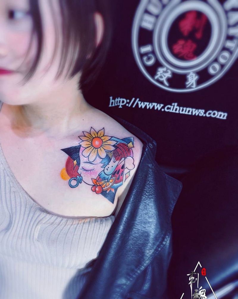 美女小图纹身图片