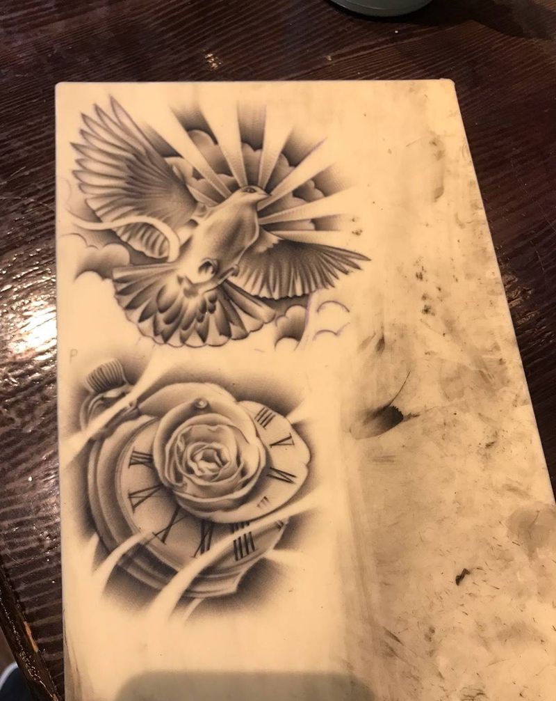 魔界纹身学生练习皮纹身图片