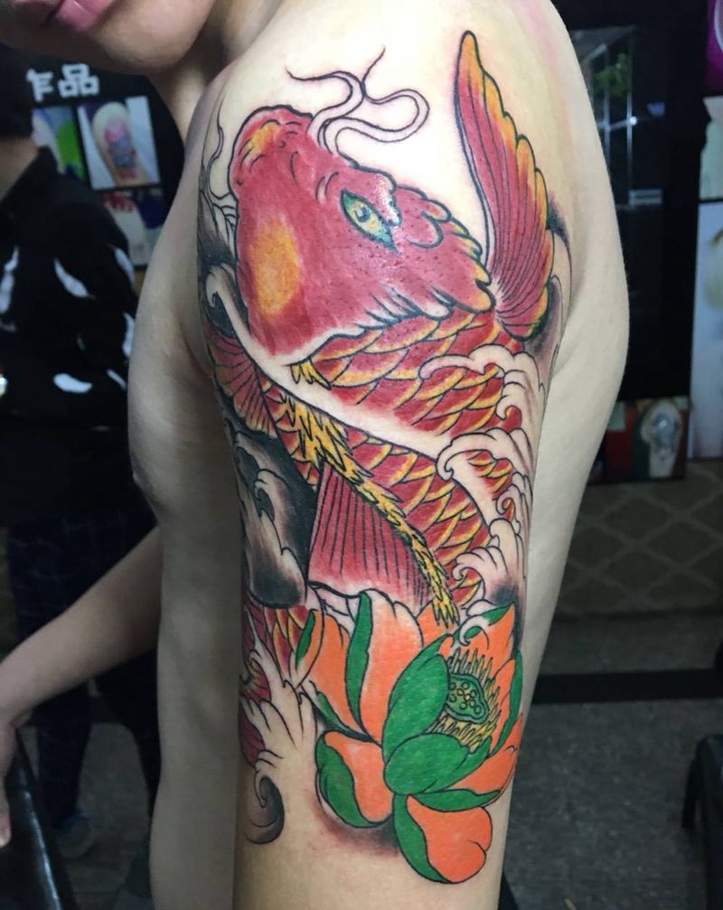 鲤鱼纹身图片