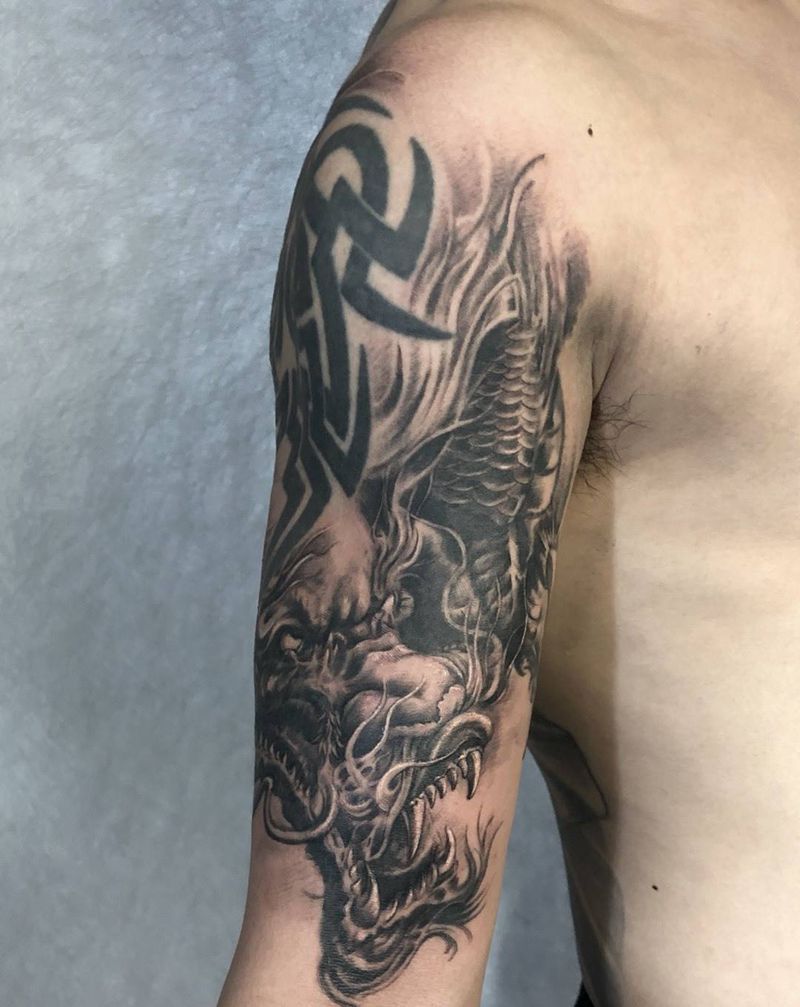 龙纹身图片