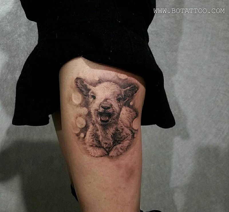 羊宝宝纹身图片