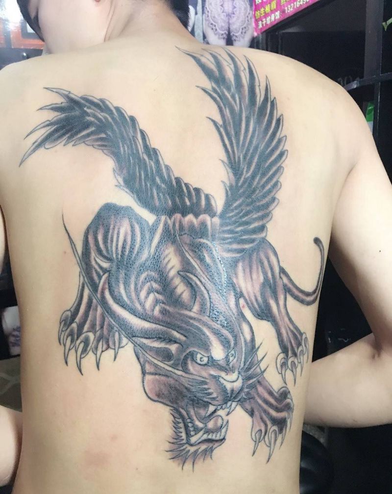 穷奇纹图纹身图片