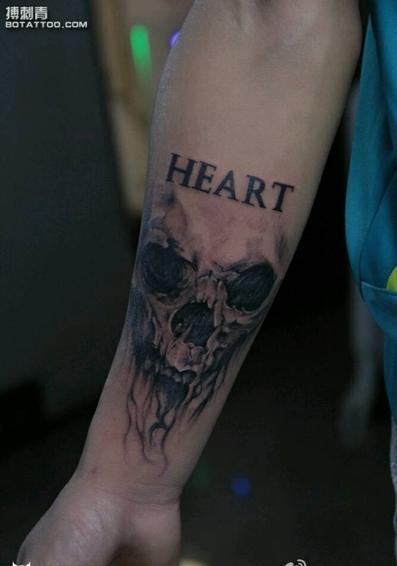骷髅纹身图片