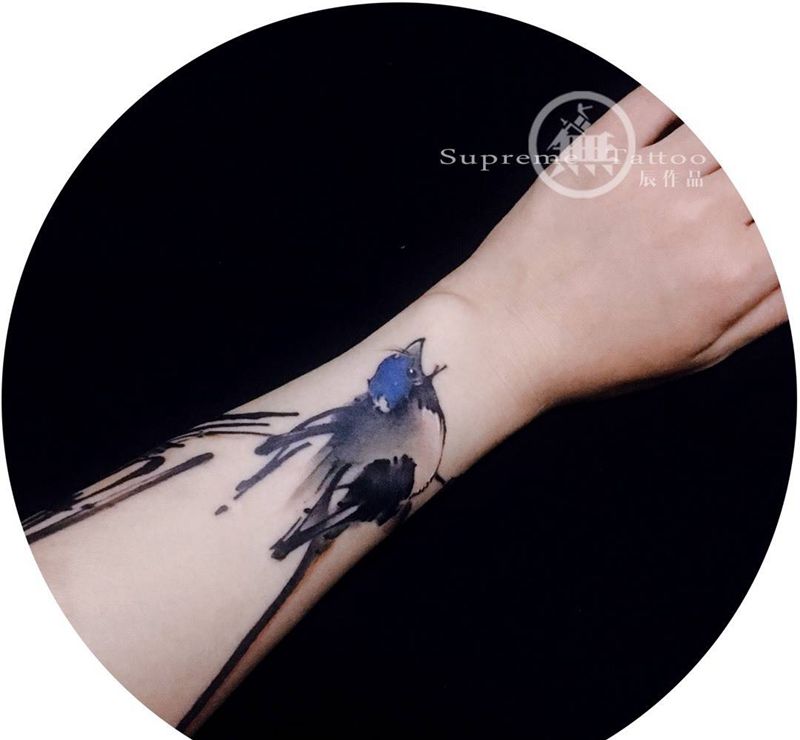 舍得纹身图片_成品手臂传统肖像清新字符动物原创无上纹图生活纹身图案