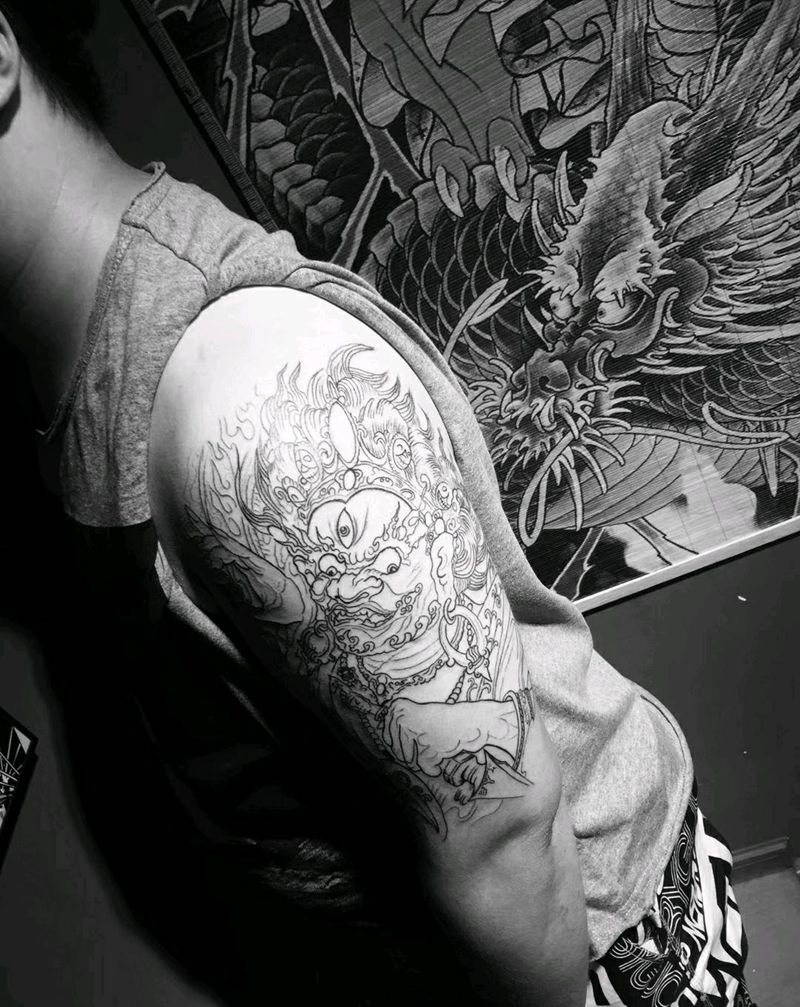 大黑天纹身图片