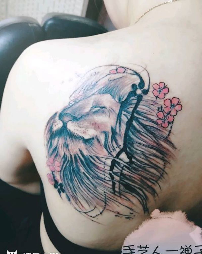 狮子座谈会(覆盖)纹身图片