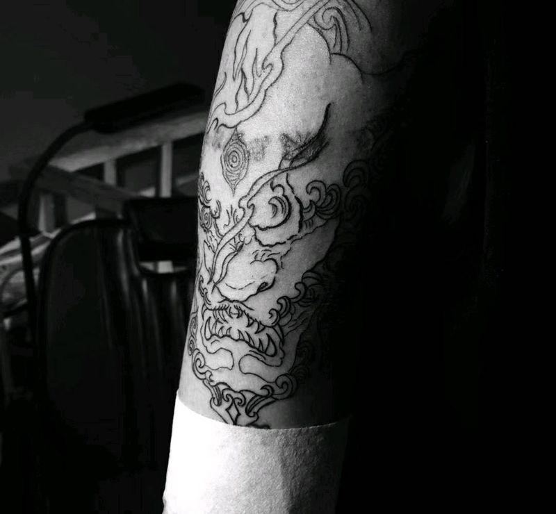 待下次纹身图片_手臂纹身图案