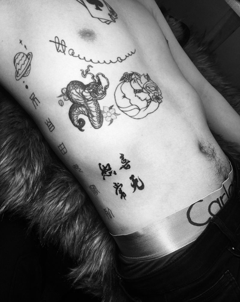 喜怒无常纹身图片