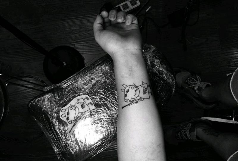 小猪佩奇纹身图片