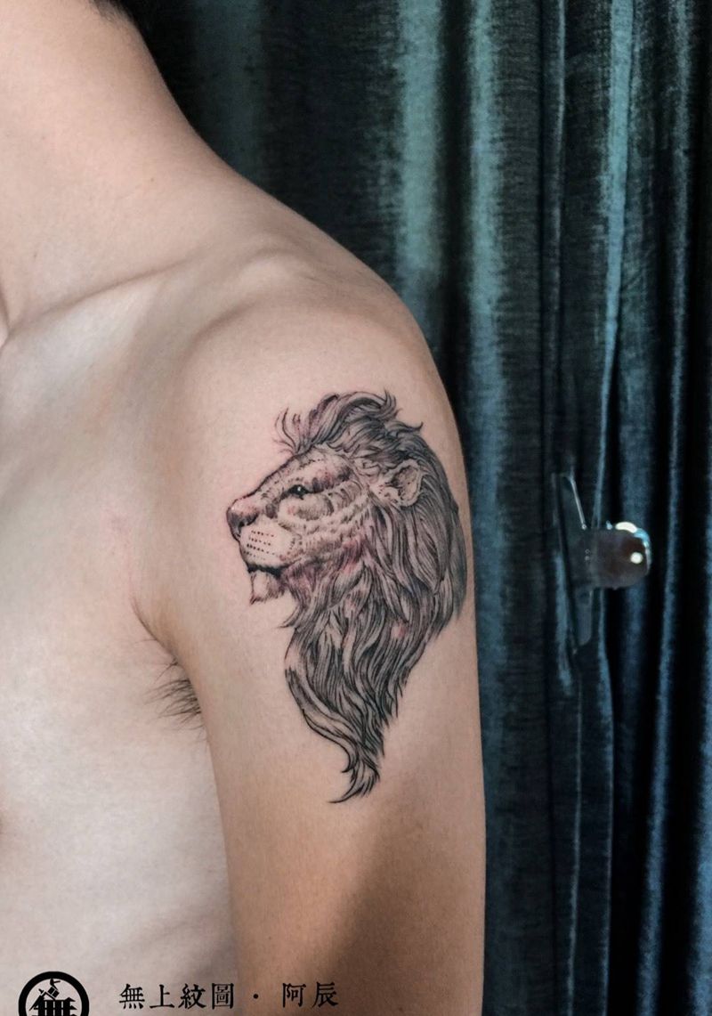 上手臂狮子