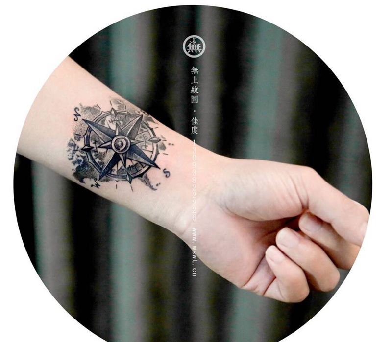 手臂纹身纹身图片_成品手臂欧美原创无上纹图纹身图案