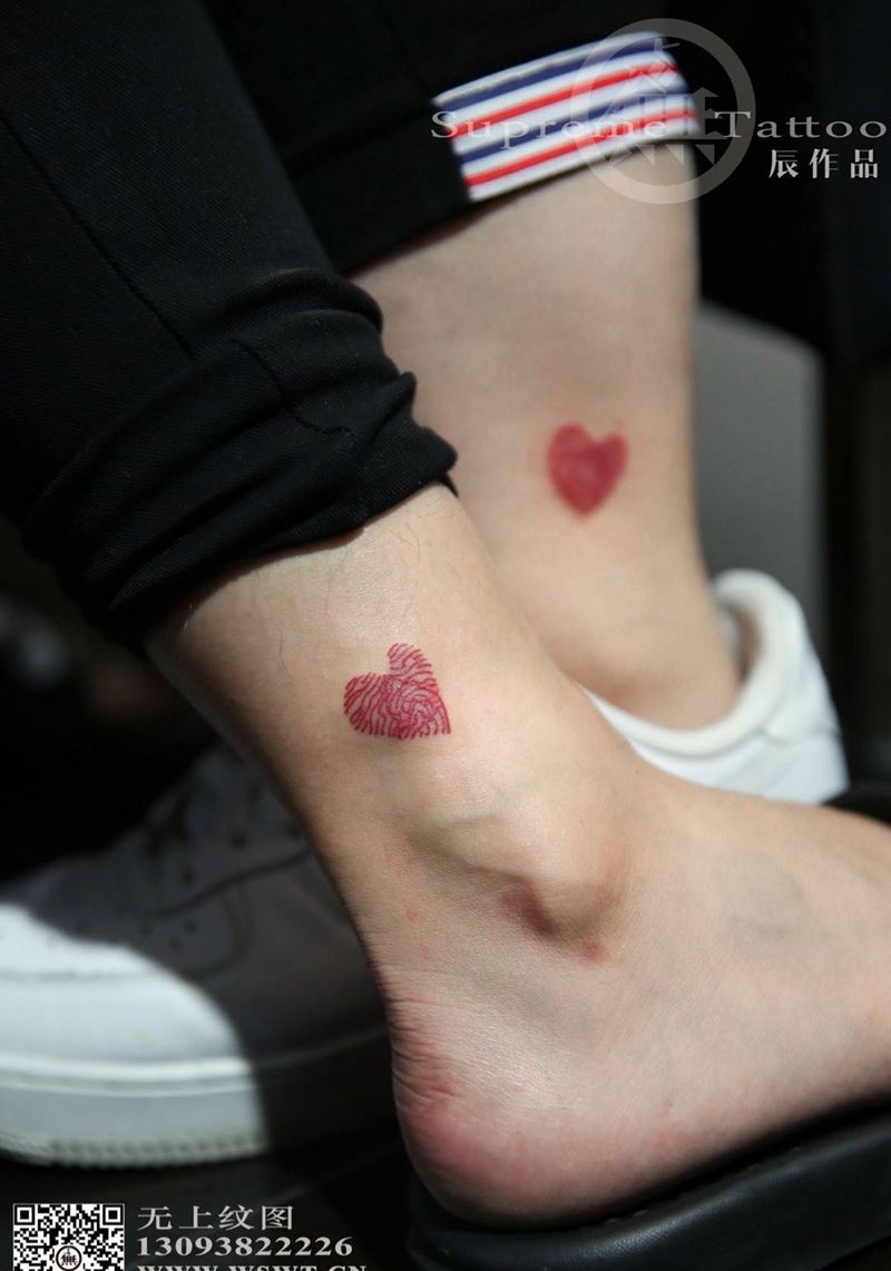 情侣纹身纹身图片_成品脚部清新欧美字符图腾情侣无上纹图生活纹身图案