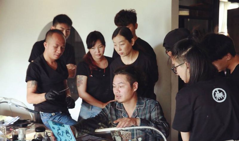 日式传统刺青技法纹身图片_成品招生无上纹图培训纹身图案