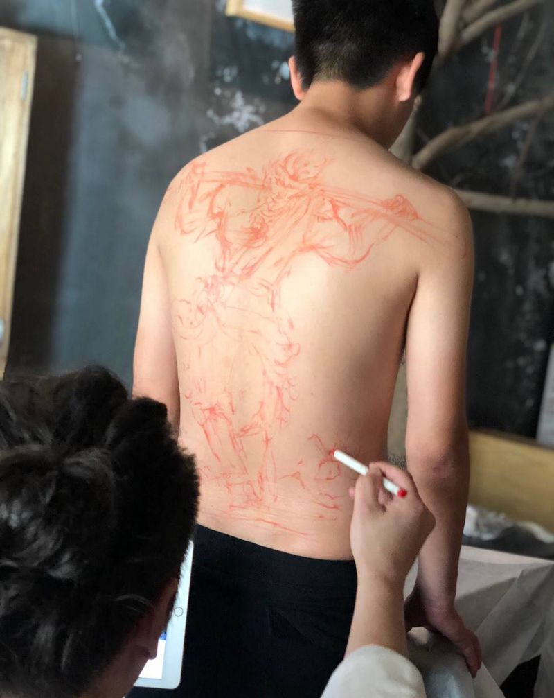 齐天大圣纹身图片_生活花絮无上纹图培训纹身图案
