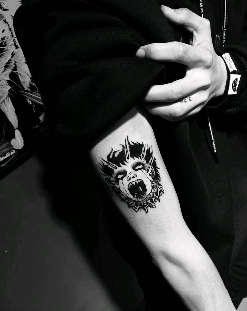 小诡异纹身图片