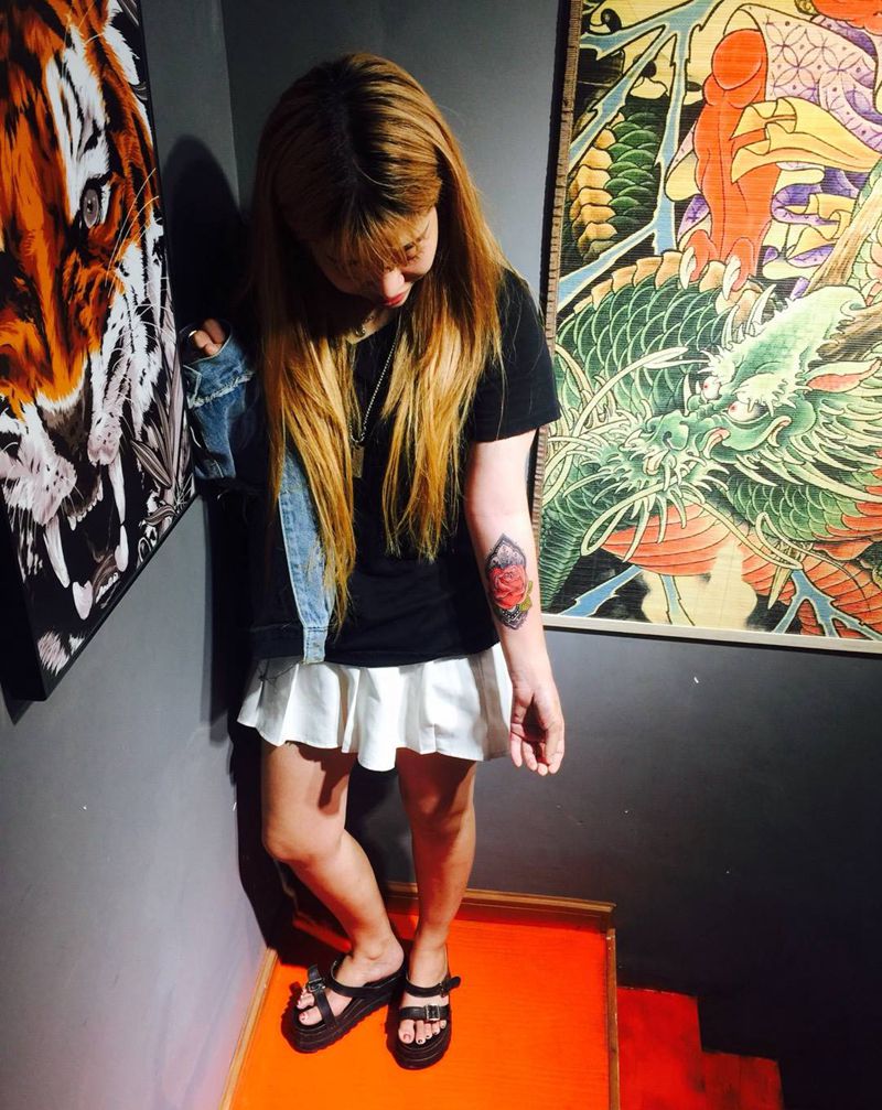 newschool花纹身图片