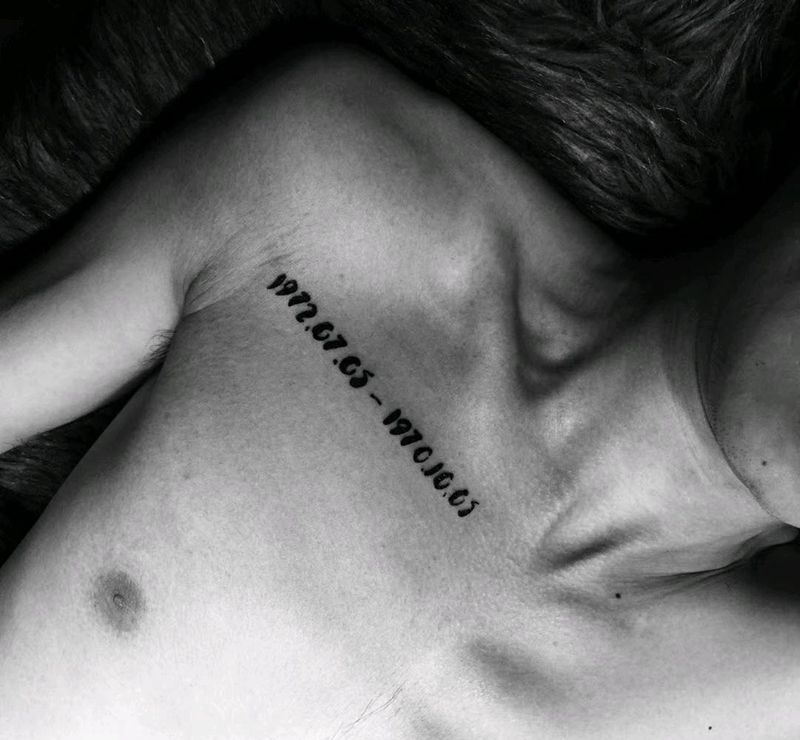 胸口纹身图片_胸部纹身图案