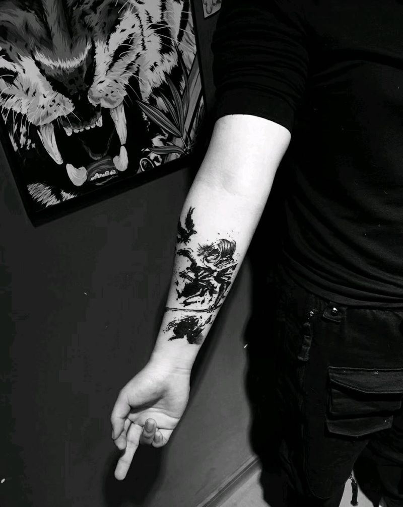 前女友变大侠纹身图片