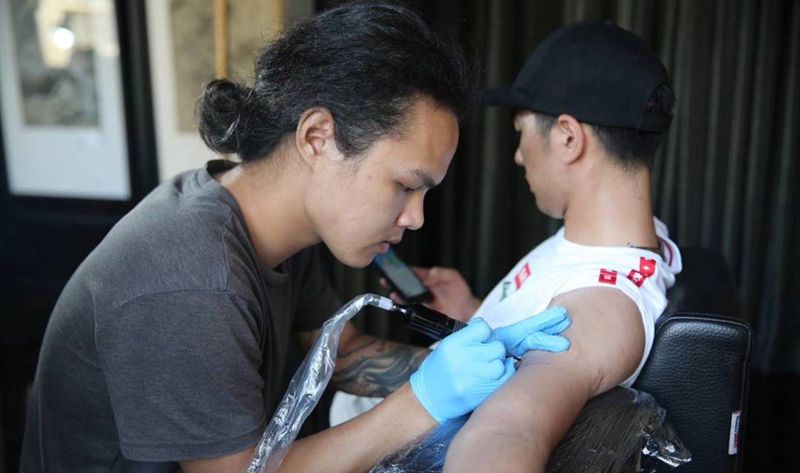 工作花絮纹身图片_成品生活花絮无上纹图培训学习纹身图案