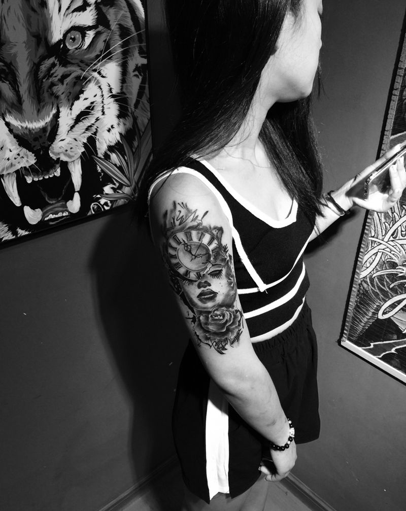 暗黑风纹身图片