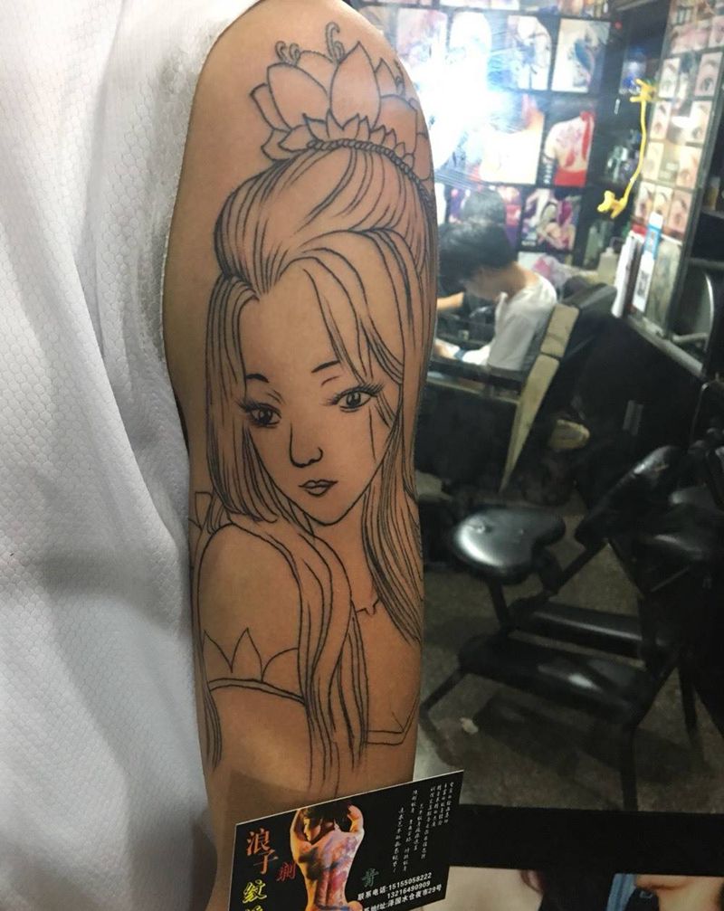 艺妓未完成下次再续纹身图片