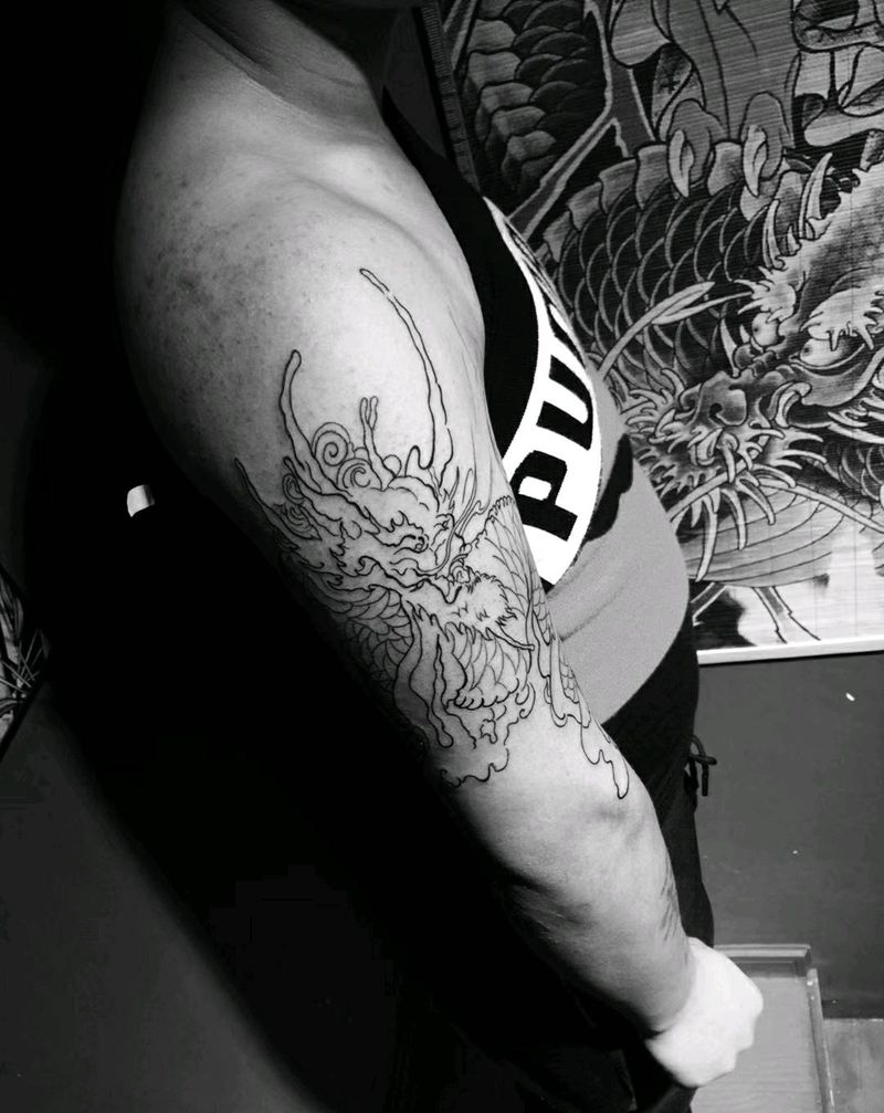 麒麟待下次纹身图片