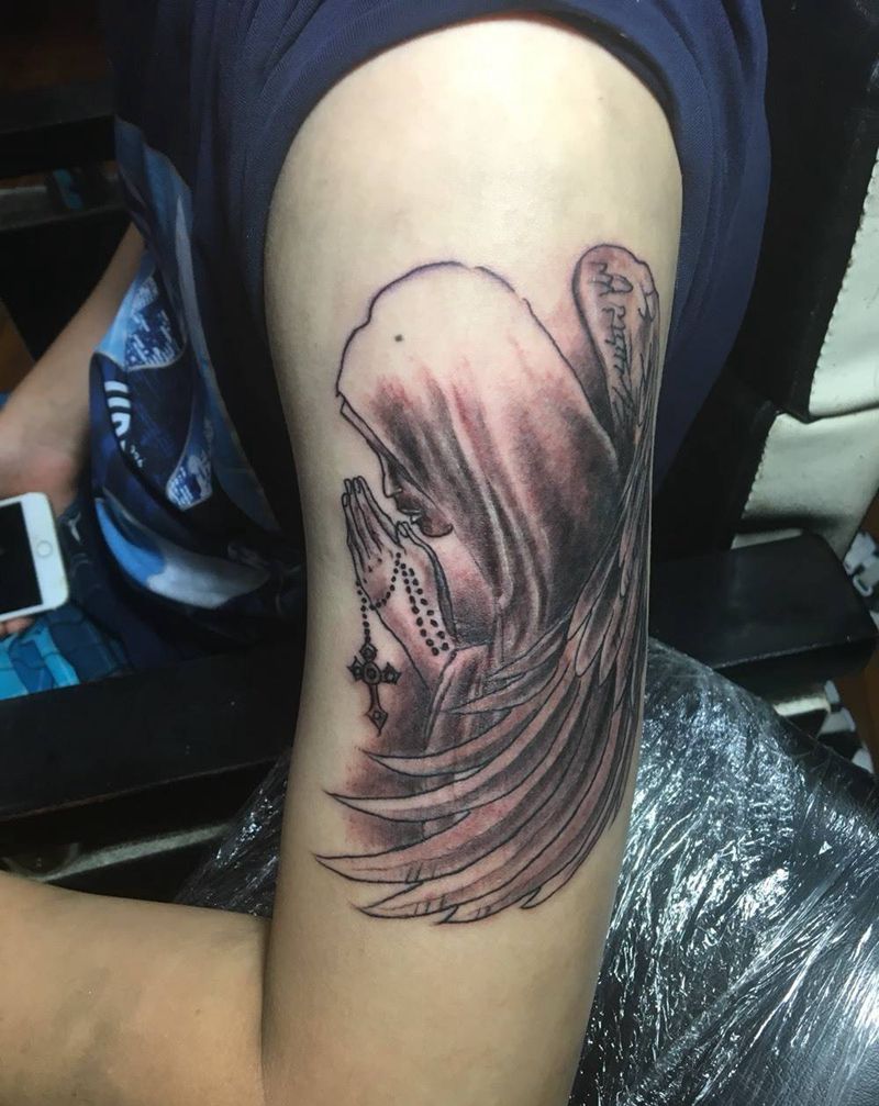 天使纹图纹身图片